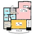 アルタシオン6階7.4万円