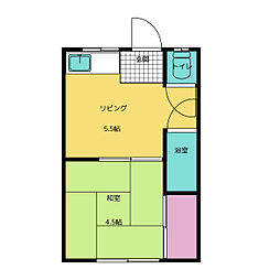 寿荘 1DKの間取図画像