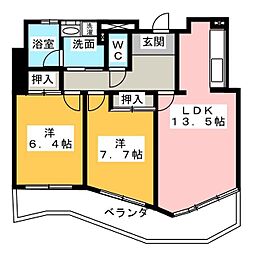 メゾン・ド・ステラ 2LDKの間取図画像