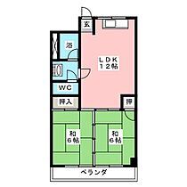 葛岡マンション  ｜ 愛知県名古屋市千種区東山元町５丁目（賃貸マンション2LDK・1階・51.00㎡） その2