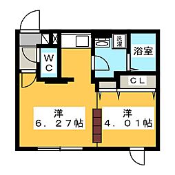 Branche覚王山2 1Kの間取図画像