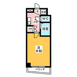 コンフィデンス本山 1Kの間取図画像
