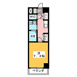 ジオステージ本山 1Kの間取図画像