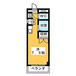 レジデンス本山 ワンルームの間取図画像