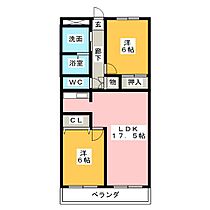 新栄町ハイツ  ｜ 愛知県名古屋市中区新栄３丁目（賃貸マンション2LDK・4階・64.93㎡） その2