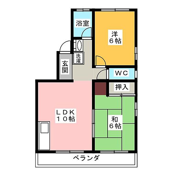 さくらコーポ ｜愛知県名古屋市東区筒井３丁目(賃貸マンション2LDK・2階・50.00㎡)の写真 その2