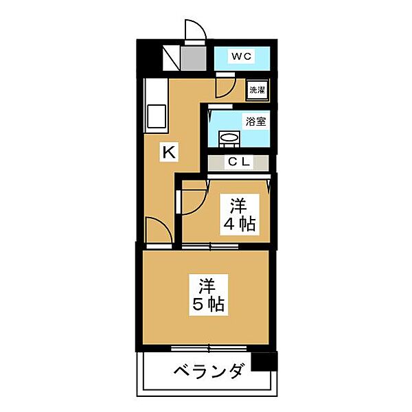 カサグランデ新栄 ｜愛知県名古屋市中区新栄２丁目(賃貸マンション2K・1階・30.60㎡)の写真 その2