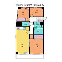 新栄グリーンハイツ  ｜ 愛知県名古屋市中区新栄２丁目（賃貸マンション3LDK・5階・69.10㎡） その2