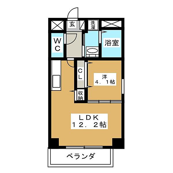 GRANDUKE新栄 ｜愛知県名古屋市中区新栄２丁目(賃貸マンション1LDK・2階・40.42㎡)の写真 その2