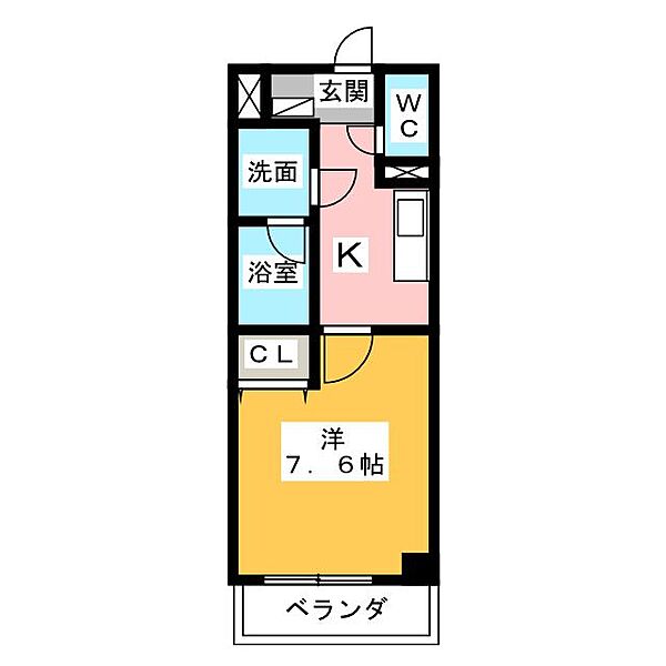 ＩＥ　新栄 ｜愛知県名古屋市中区新栄２丁目(賃貸マンション1K・2階・27.75㎡)の写真 その2