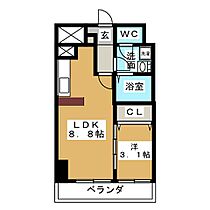 Ｌａ　Ｄｏｕｃｅｕｒ今池 214 ｜ 愛知県名古屋市千種区今池５丁目（賃貸マンション1LDK・2階・32.40㎡） その2