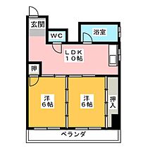 千石ビル  ｜ 愛知県名古屋市千種区千種１丁目（賃貸マンション2LDK・3階・50.00㎡） その2