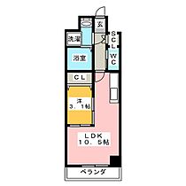 アンジュ栄  ｜ 愛知県名古屋市中区新栄１丁目（賃貸マンション1LDK・8階・35.34㎡） その2