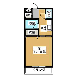 間取図画像 1K