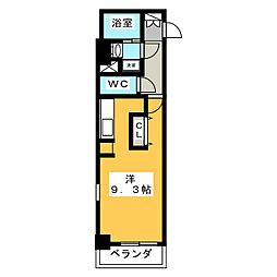 CasaGrandeAoi ワンルームの間取図画像