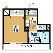 la flor 椿  ｜ 愛知県名古屋市中村区椿町（賃貸マンション1K・4階・24.94㎡） その2