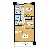 ザ・プラセシオン名古屋駅  ｜ 愛知県名古屋市中村区則武２丁目（賃貸マンション2LDK・14階・61.95㎡） その2