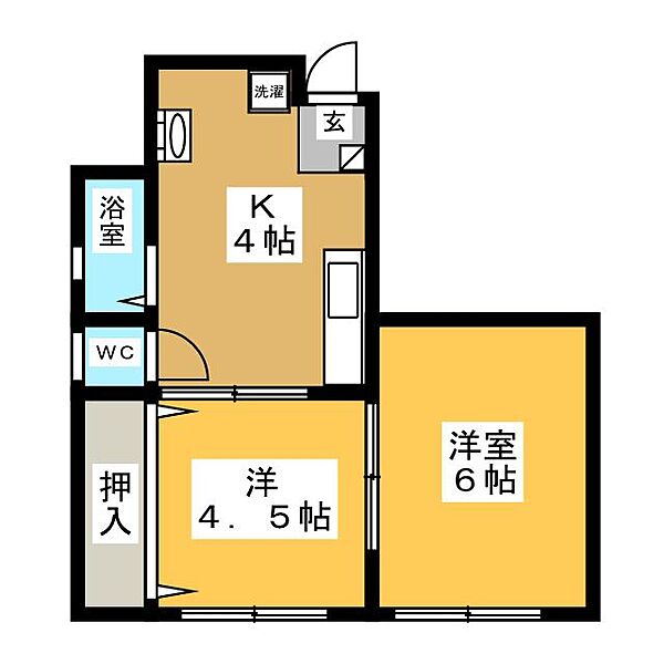 シロヤビル ｜愛知県名古屋市中村区椿町(賃貸マンション2DK・5階・33.62㎡)の写真 その2