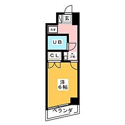 メゾン寺島 1Kの間取図画像