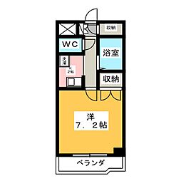 則武ワードビル 1Kの間取図画像