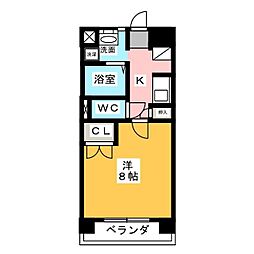 ガーデンハイツマルタカ2 1Kの間取図画像