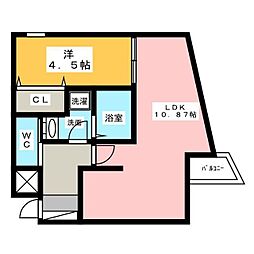 History則武 1LDKの間取図画像