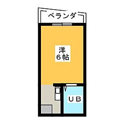 ハイマンションノムラ ワンルームの間取図画像