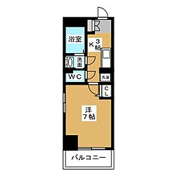 フェニックスWEST 1Kの間取図画像