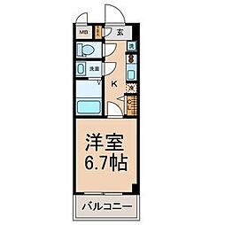 Stella 1Kの間取図画像