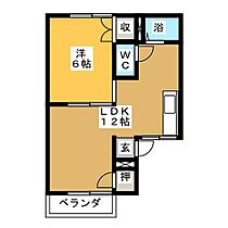 ファミール清水　Ｂ  ｜ 愛知県名古屋市中川区供米田２丁目（賃貸アパート1LDK・2階・36.00㎡） その2