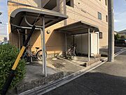 駐輪場です