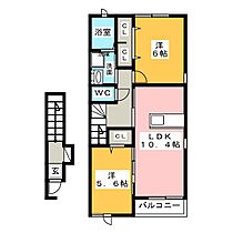 リアン　（Lien）  ｜ 愛知県名古屋市中川区西伏屋２丁目（賃貸アパート2LDK・2階・56.47㎡） その2