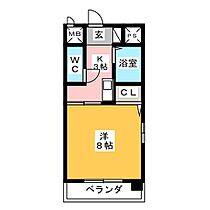 キャッスルIII  ｜ 愛知県名古屋市中村区烏森町８丁目（賃貸マンション1K・3階・24.97㎡） その2