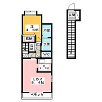 オアシス  ｜ 愛知県名古屋市中川区東春田３丁目（賃貸アパート1LDK・2階・42.84㎡） その2