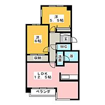 浅井コーポV  ｜ 愛知県名古屋市中川区万場２丁目（賃貸マンション2LDK・2階・62.83㎡） その2