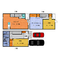 岩塚町5丁目計画3号地 1 ｜ 愛知県名古屋市中村区岩塚町５丁目49-9（賃貸一戸建2LDK・1階・84.71㎡） その2