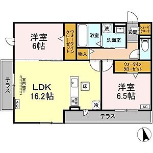 間取り：広々とした間取です