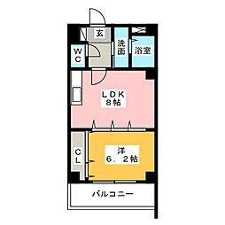 PLACEWALL 1LDKの間取図画像
