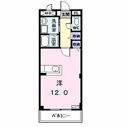 ストリーム並木 ワンルームの間取図画像