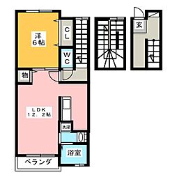 レッド・リーブス7 1LDKの間取図画像