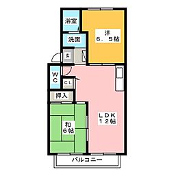 サンシャイン21A 2LDKの間取図画像