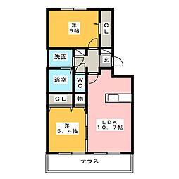 グランメゾン 2LDKの間取図画像