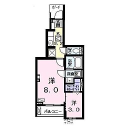 アルドーレ 2Kの間取図画像