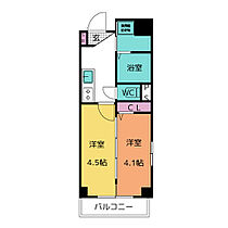 アレフガルド 404 ｜ 愛知県名古屋市西区栄生２丁目5-4（賃貸マンション2K・4階・29.30㎡） その2