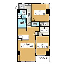 ＡＲＥＸ丸の内II  ｜ 愛知県名古屋市中区丸の内２丁目（賃貸マンション2LDK・12階・71.73㎡） その2