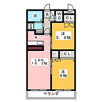 クリア六句町  ｜ 愛知県名古屋市西区幅下１丁目（賃貸マンション2LDK・6階・49.28㎡） その2