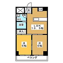 ＨＩビル  ｜ 愛知県名古屋市中川区松重町（賃貸マンション2LDK・7階・41.85㎡） その2