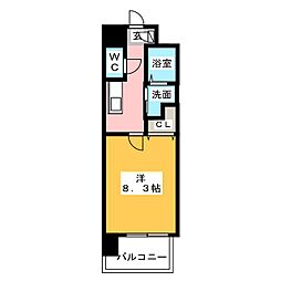NORITAKERISE 1Kの間取図画像