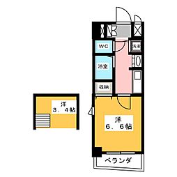 間取図画像 1K
