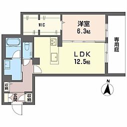 プレシャスレジデンス丸の内 1LDKの間取図画像